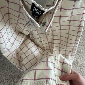 Wide leg BDG Urban outfitters stripped pants Y2K